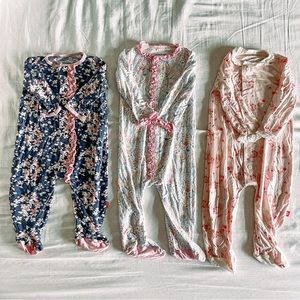 Magnetic Me Girl’s Floral Footie Bundle